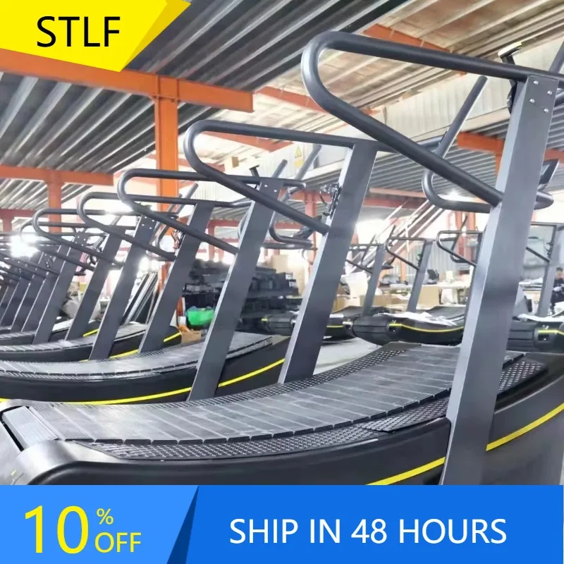 

YTYIN Deren Commercial Fitness Treadmill Manual Curve Treadmill Curve Running Machine Motorless Manual Curved Treadmill