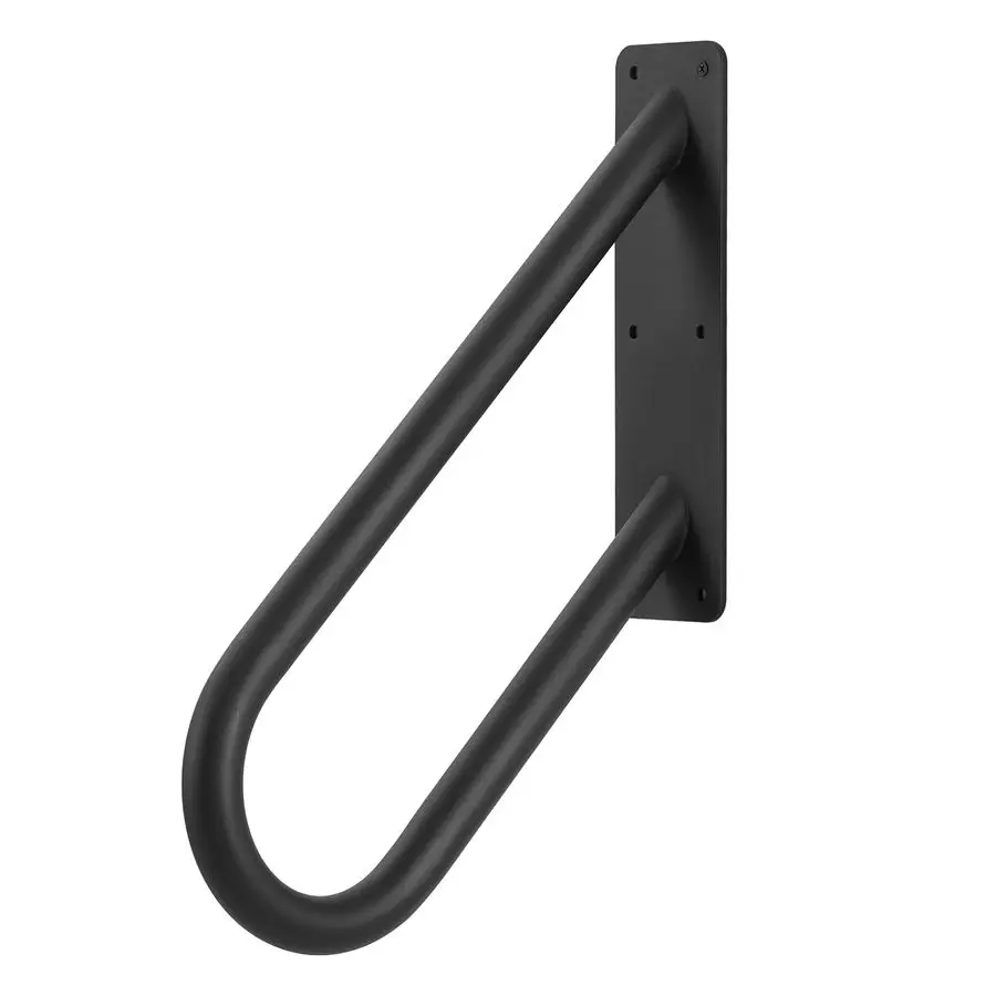 

Duty Black Wall Mount Hand Rails for Outdoor Steps, UShaped Outdoor Stair Railing for Garage, Front Porch, Garden Steps, Safety