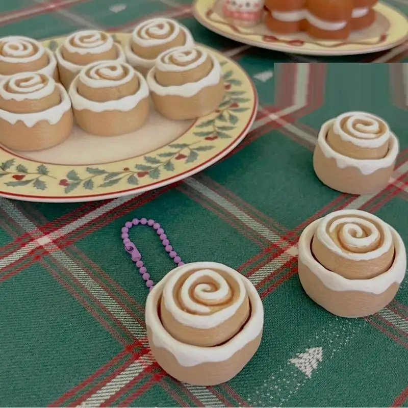 Fidget Clicker Adorable Cartoon Food Design Satisfying Click Small Size Stress Reliever for Pocket Carry