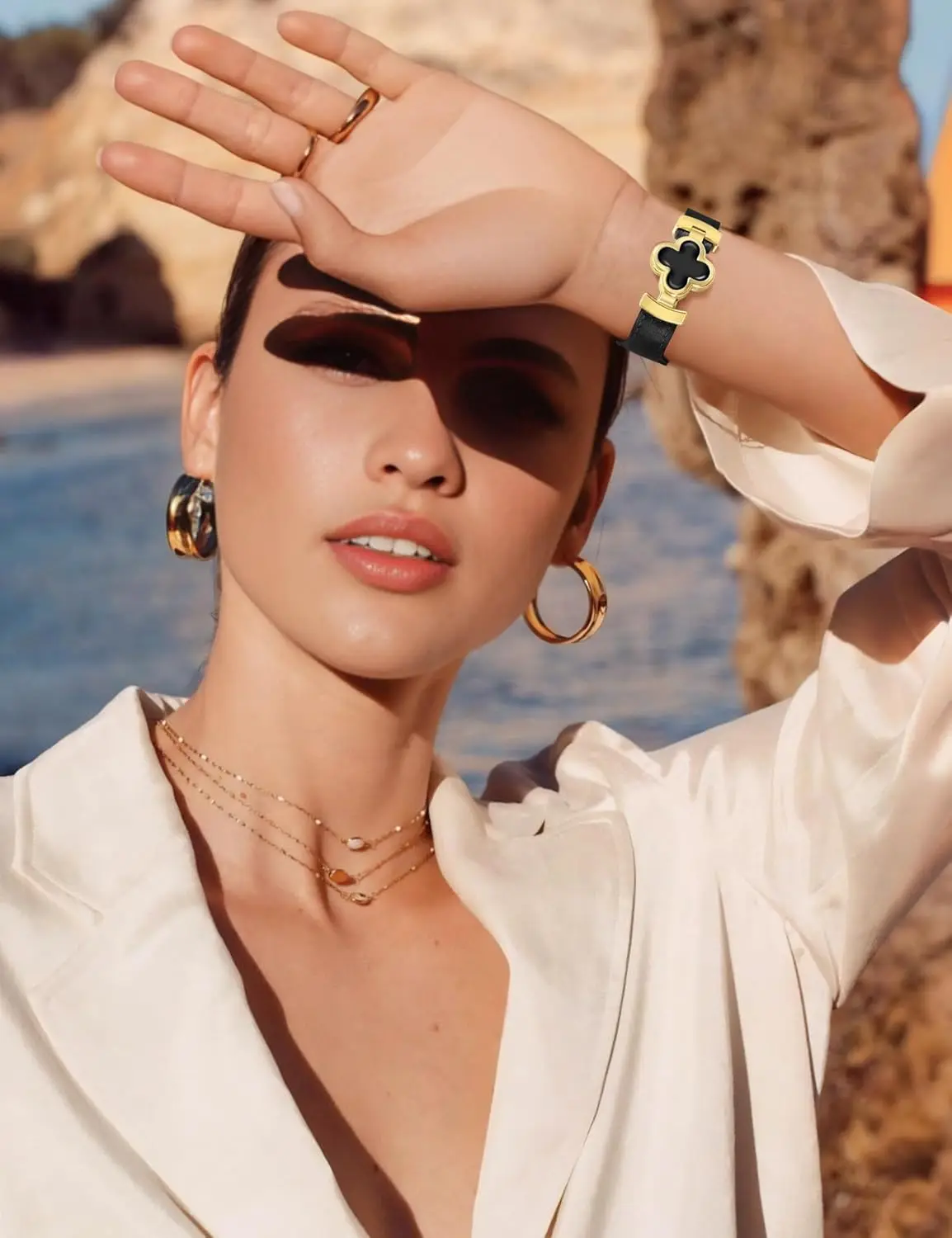 حزام جلد النساء لساعة أبل الترا 3 2 الفرقة 49 مللي متر 44 46 40 45 مللي متر 42 مللي متر 41 كوريا سوار iWatch سلسلة 11 10 9876 SE حزام