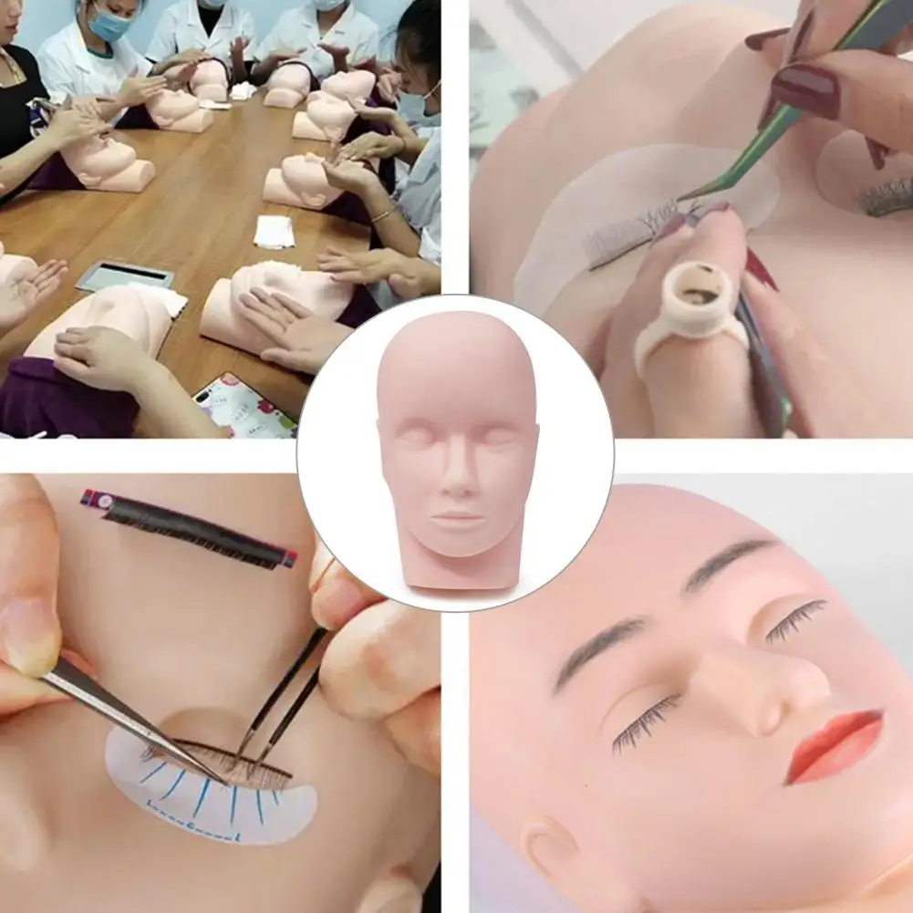 

Practice Mannequin Head for Makeup Training Soft Smooth Mannequin Head for Makeup Artists Professional Makeup for Cosmetology