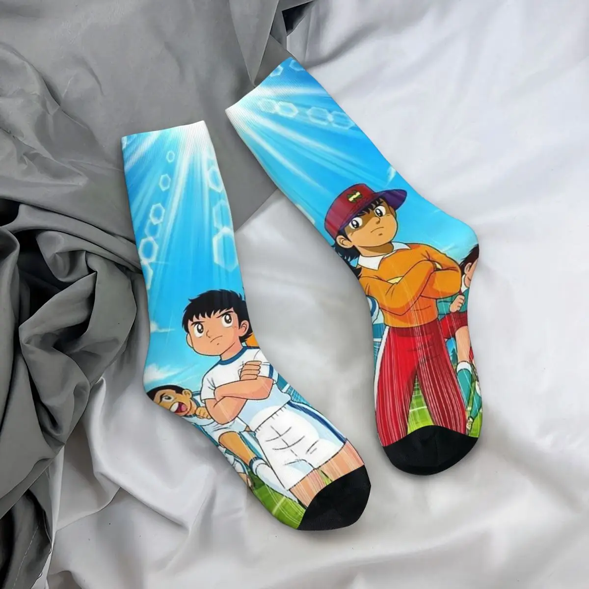 

Всесезонные чулки для экипажа, японский футбол, манга, капитан Цубаса, аниме, носки, модные длинные носки, аксессуары для мужчин и женщин, подарки