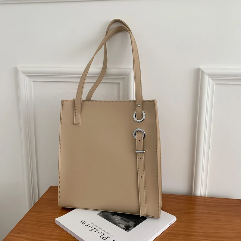 2024 borsa Tote in PU di alta qualità borsa a tracolla elegante di grande capacità borsa Casual di moda Versatile per studenti universitari