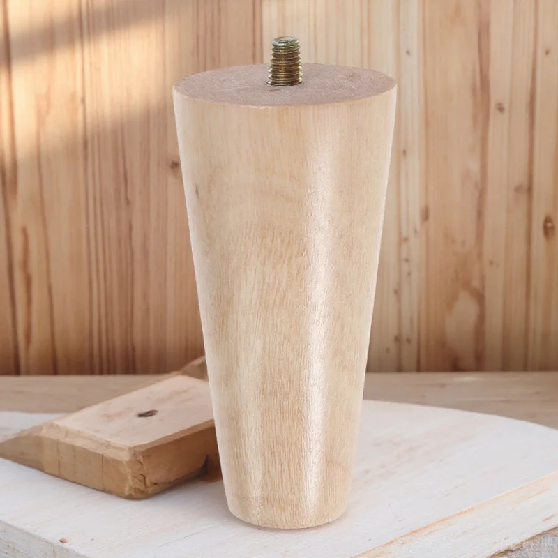 

4Pcs Natural Wood Sofa Support Legs Strong Durable Furniture Feet Replacement for Bed Couch Armchair Nightstand