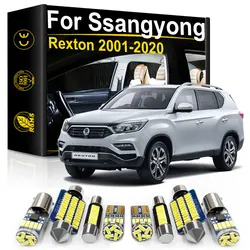 Dla Ssangyong Rexton 2001 2006 2007 2008 2010 2011 2012 2013 2014 2015 2016 2017 2018 2019 2020 światła LED do wnętrza samochodu Canbus