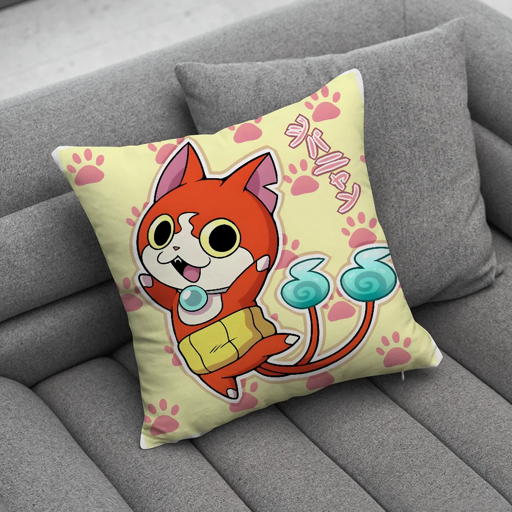 Yokai Cute Watch Pillow Case Soft Cushion Cases for Farmhouse Sofa Decor Home Decorations and Protector