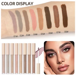 QIBEST 24 Colors Matte Liquid Eyeshadow Cream Nude Long Lasting Eye Shdaow Stick Blush Contour Shadow Pigment Eyes Makeup