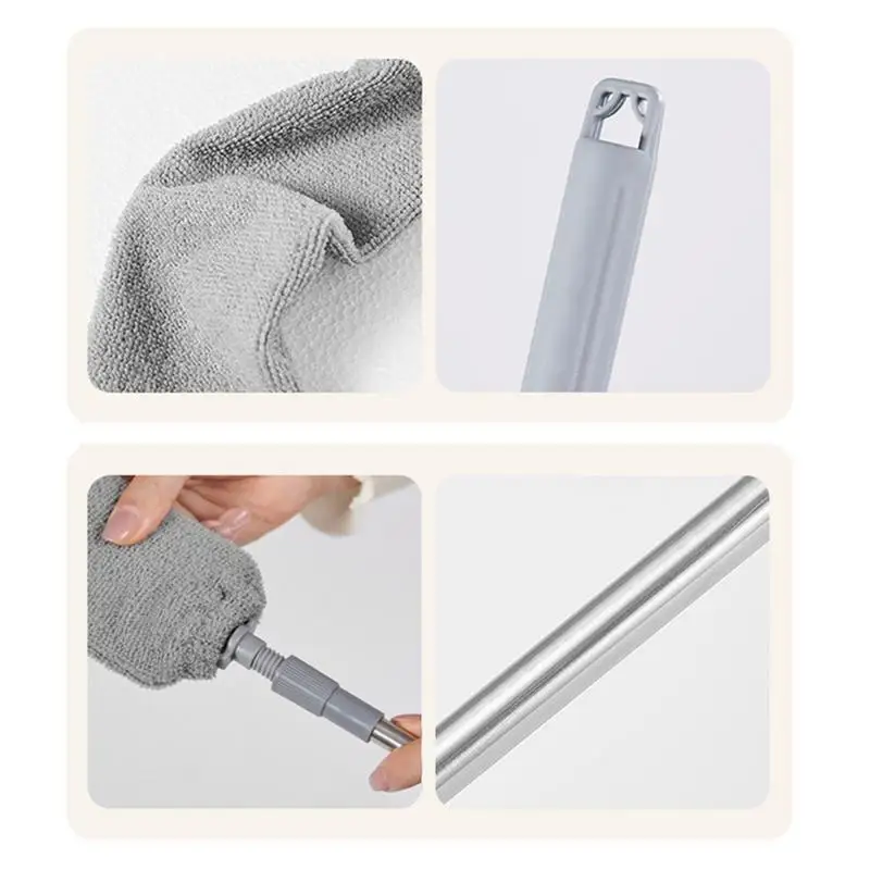 Brosse de plumeau en fibre sous le lit, plumeau de livres, fibre crevasse, meubles, poussière, remodelé, ménage, brosse