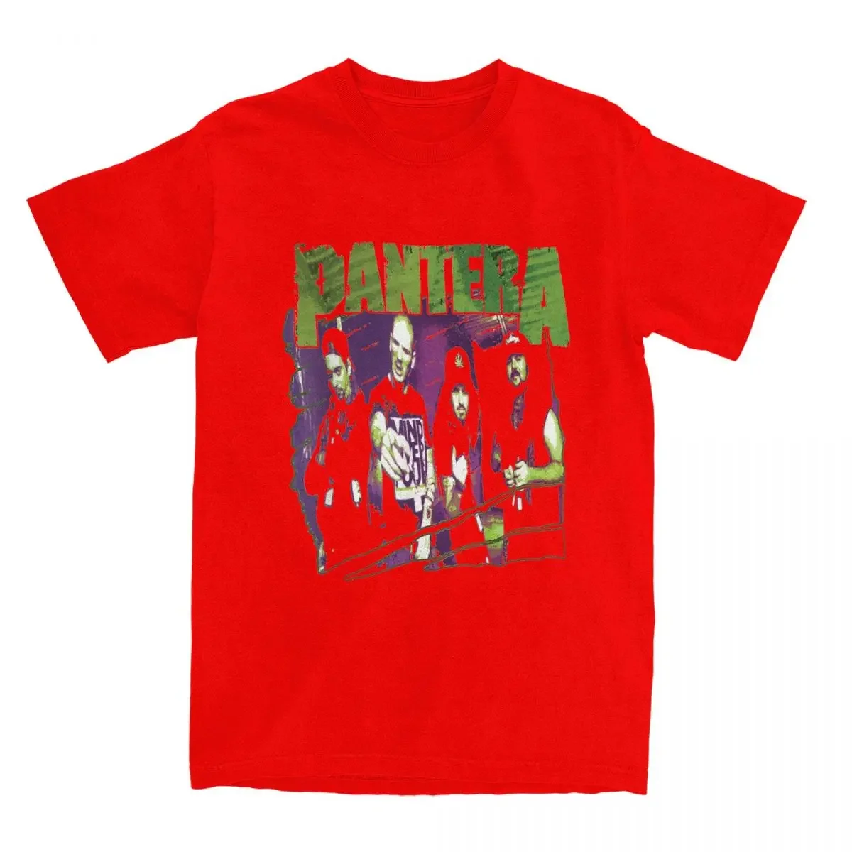 Stuff Crazy Pure Cotton Tee Clothes Printed Pantera Group Rock Band T Shirt vintage Summe New Arrival anime clothes streetwear image 6