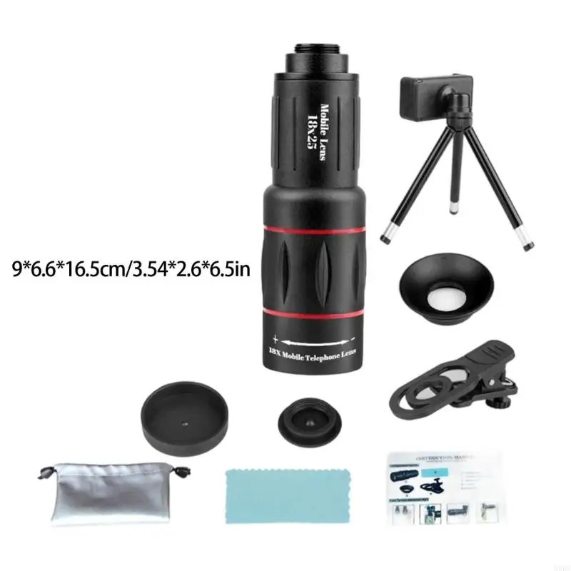 Magnifier Photography Lens 18X/28X/36X/64X Telephoto Lens with Mount Clip 896C
