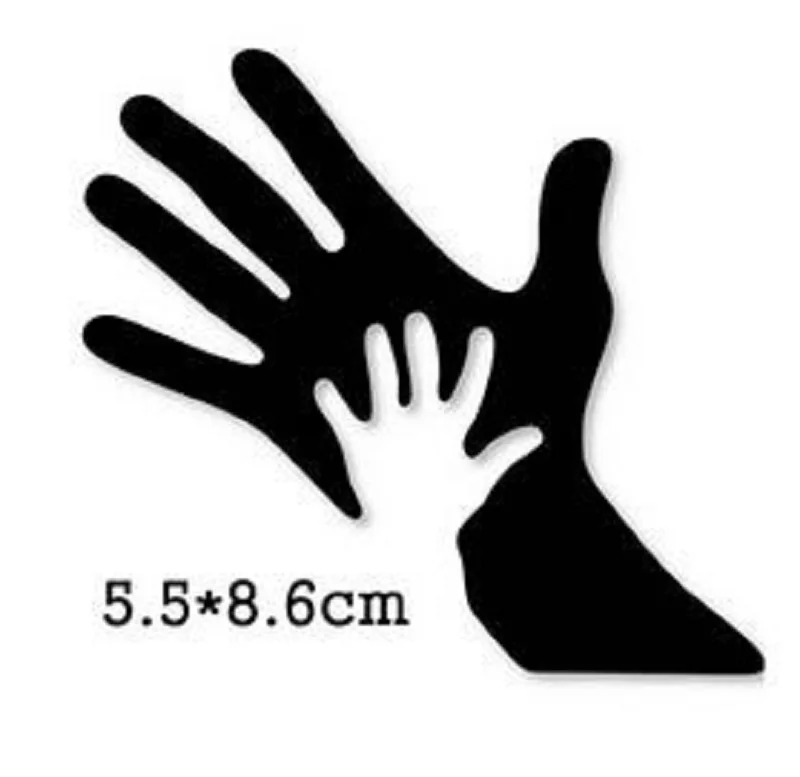 Father child hand Metal Cutting Dies Cut Mold Decoration Scrapbook Paper Craft Knife Mould Blade Punch Stencils