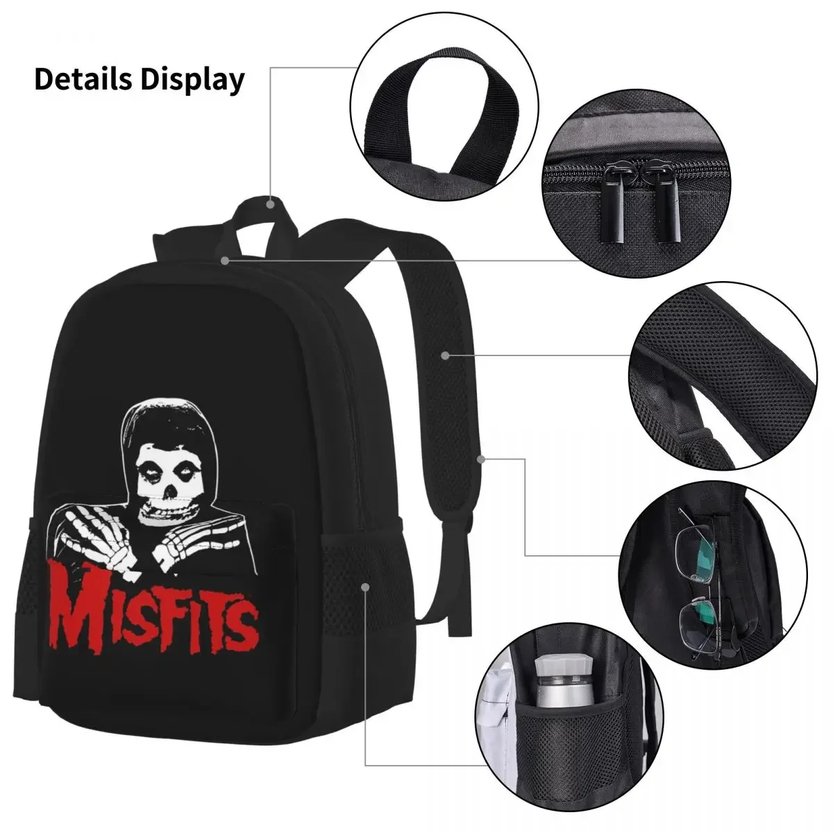 Misfits Schedel Rugzakken Jongens Meisjes Boekentas Kinderen Schooltassen Cartoon Kids Rugzak Lunchtas Pen Tas Driedelige Set