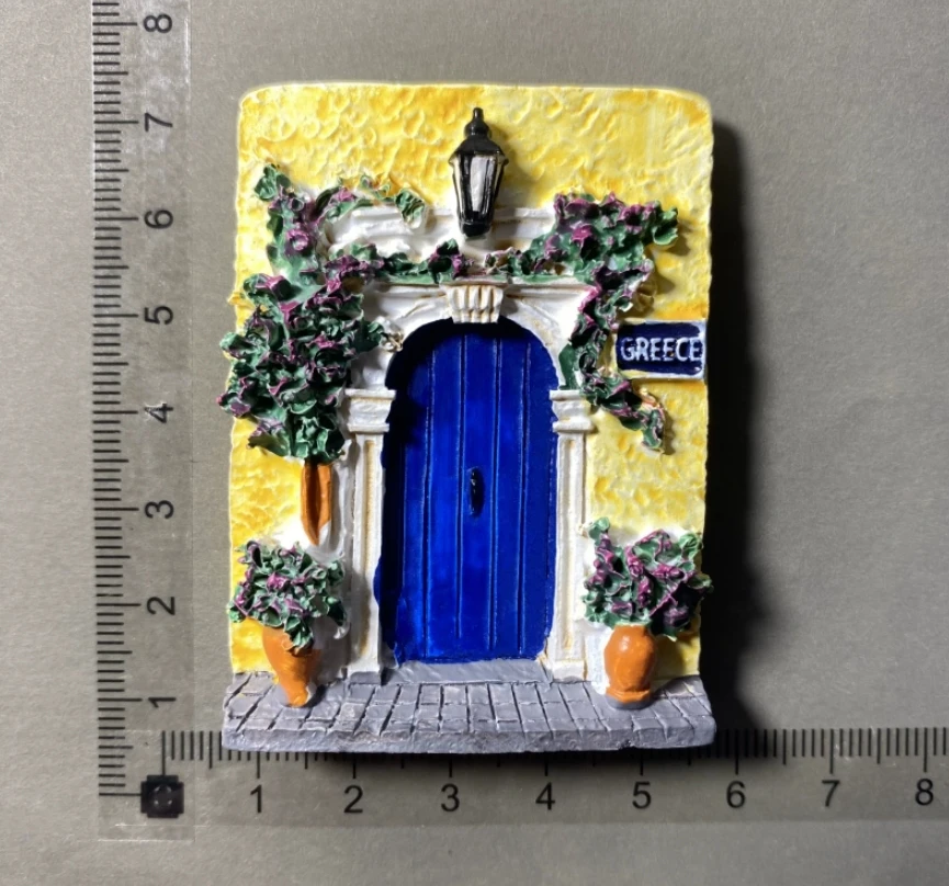 Greece Tourist Souvenirs with Magnetic Gift Aegean Sea Fridge New Hot Selling Souvenirs Mediterranean Island Factory Direct Sale