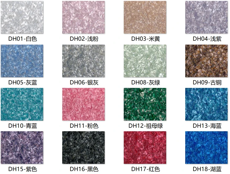 2-Sided Multi-color Pearlescent Agate Board Crystal Acrylic Sheet/Plexiglass, PMMA 3.0mm Thick, 16 Colors Available.