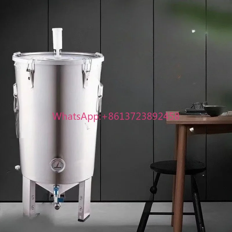304 stainless steel brewing barrel Conical beer fermentation barrel 30 liter fermentation barrel