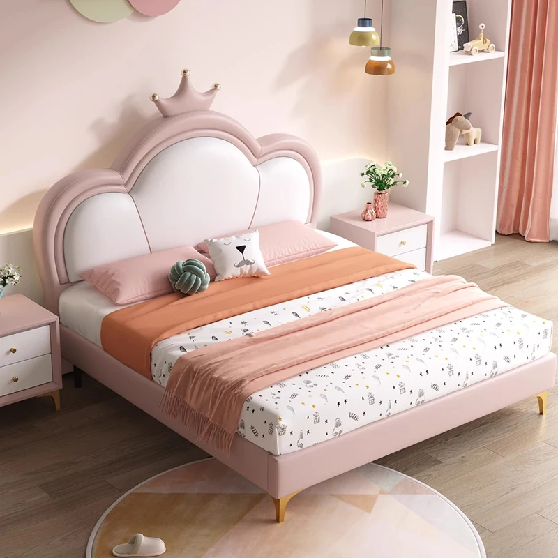 

Children Loft Massage Bed Bedroom Frame Modern Sofa Bed Simple Design Storage Princess Sleeping Cama Solteiro Home Furniture