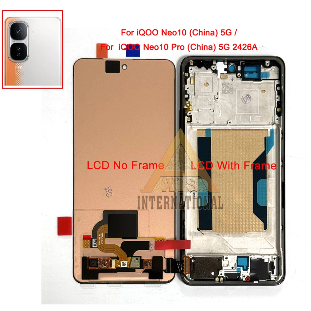 Oryginalny wyświetlacz AMOLED o przekątnej 6,78 cala do VIVO IQOO Neo 10 I2405, globalna wersja, wyświetlacz LCD do IQOO Neo 10 Pro, wersja chińska 2425A V2426 / Neo 10 Pro+ 5G. — zdjęcie produktu 2