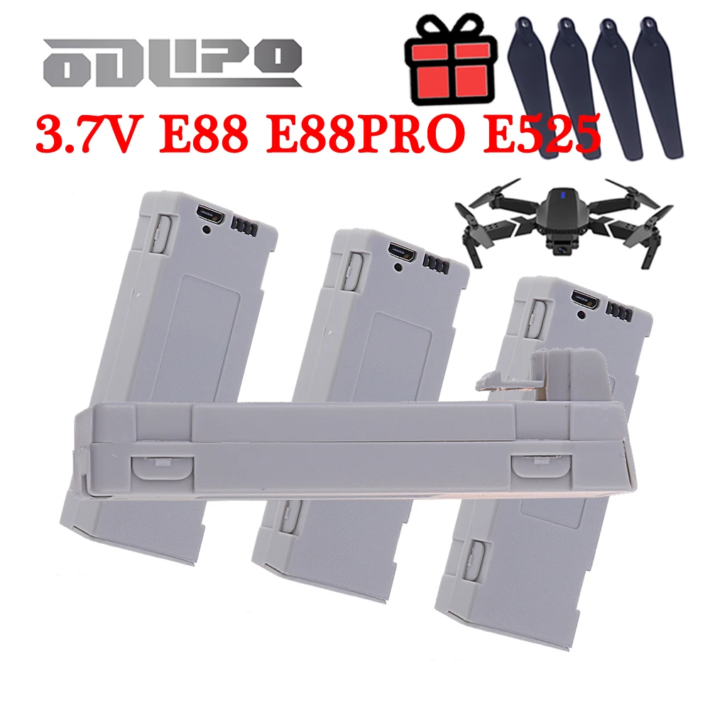 Li-ion Battery E88 e88S E88EVO E525 P1 E99 Mini Drone Special Rc Parts Upgrade 3.7V 6500mAh Drones Quadcopter Battery Accessory