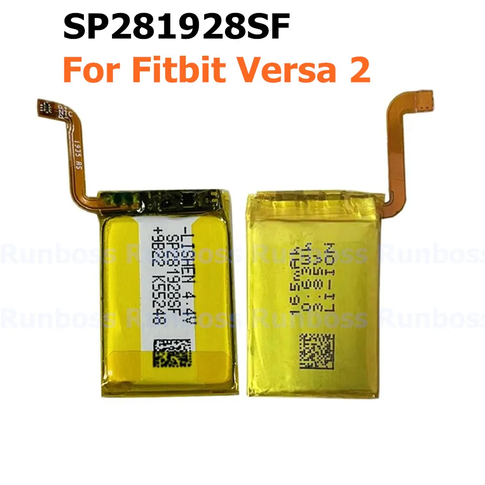 Новый 165 мАч SP 281928 Аккумулятор SF для Fitbit Versa 2, аккумулятор для умных спортивных часов SP 281928 Беспроводной аккумулятор SF