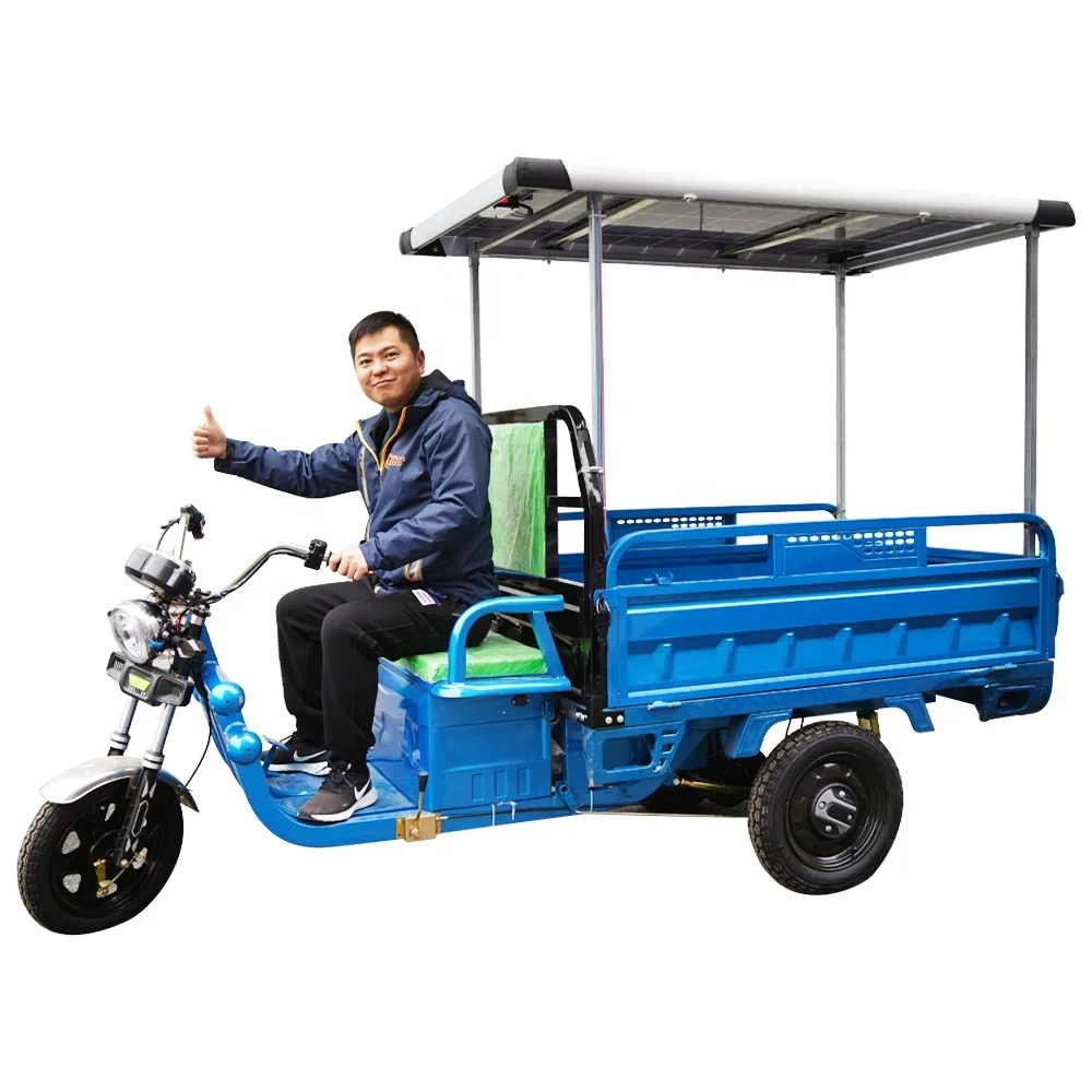 Electric Mobile Canteen Food Ice Cream Trucks Motorized Tricycles for Sale with Cabin Solar Adult Tricycle Cargo