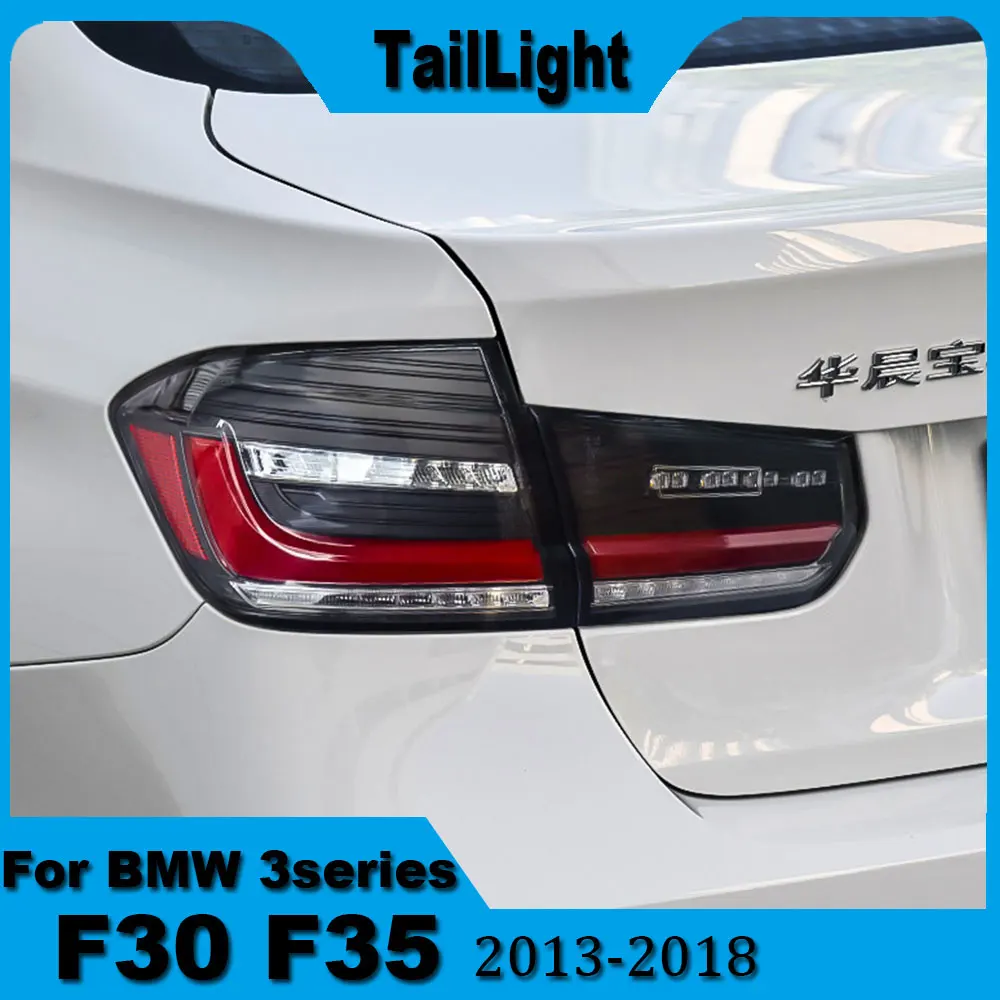زوج مصباح ليد خلفي الجمعية لسيارات BMW F30 F35 3 Series 2013-2018 M3 320i 328i 328d LED الفرامل الخلفية الضوء الخلفي مصباح اكسسوارات السيارات