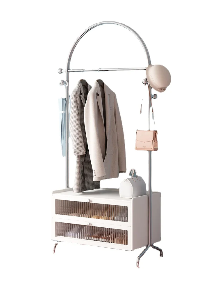 

PQF Multifunctional Coat Rack Open Hang Drying Wardrobe Storage Floor Hanger