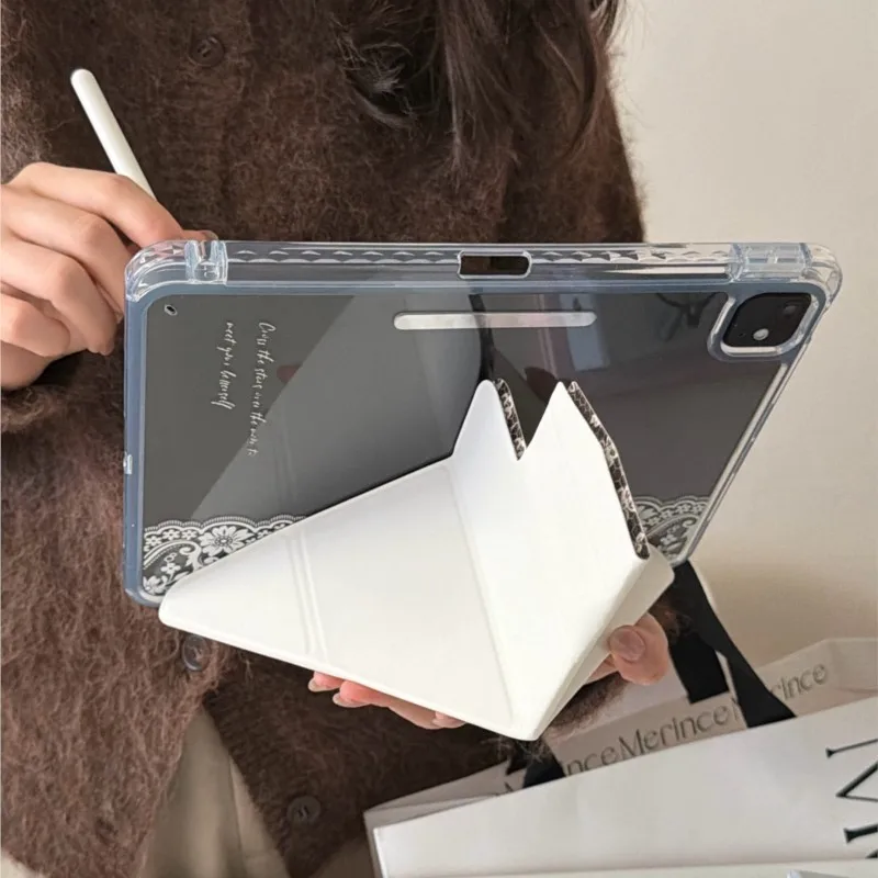 Etui na tablet z miejscem na długopis do iPada Air 3, 4, 5, 6, 7, Pro, Air 2024, 2025, A16, 11 cali, 12,9 cala, 13 cali, 10,2 cala, 10,5 cala, 10,9 cala (Europa i Ameryka) — zdjęcie produktu 5