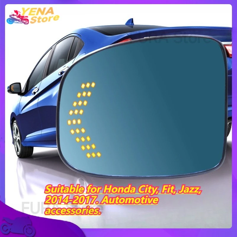 

Car rearview mirror with steering function. Suitable for Honda City, Fit, Jazz, 2014-2017. Automotive accessories.