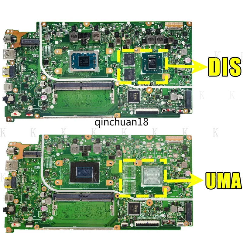 C FOR X512D For Asus VIVOBOOK X512DA X512DK F512DA X712DA Motherboard R3 R5 R7 CPU AMD