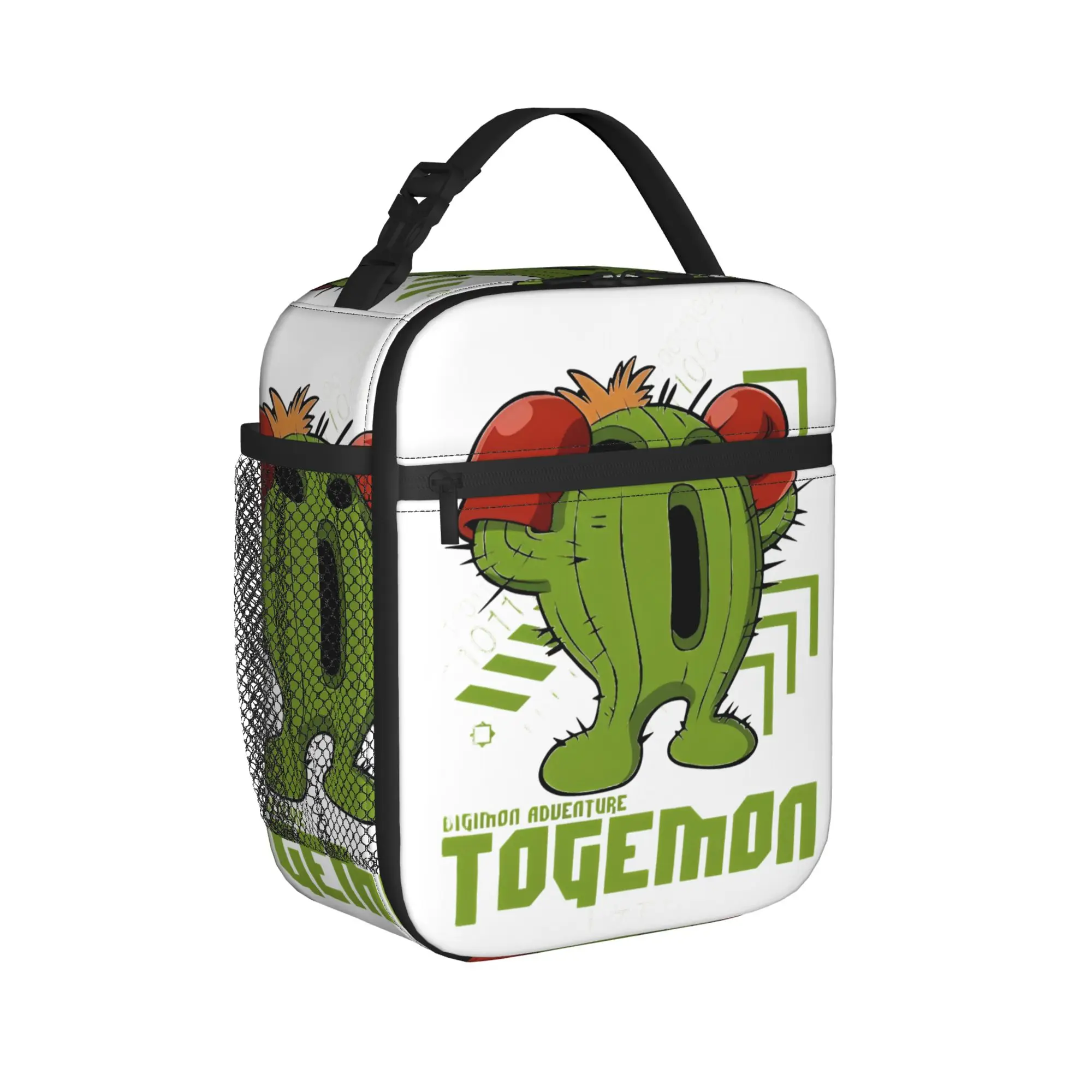 digimon adventure togemon Insulated Lunch Bag Large  Meal Container Thermal Bag Tote Lunch Box Office  Travel Food Handbags