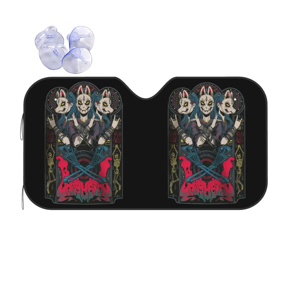 

Babymetal Tour Sunshade Windscreen Car Front Windshield Window Sun Visor Accessories Covers