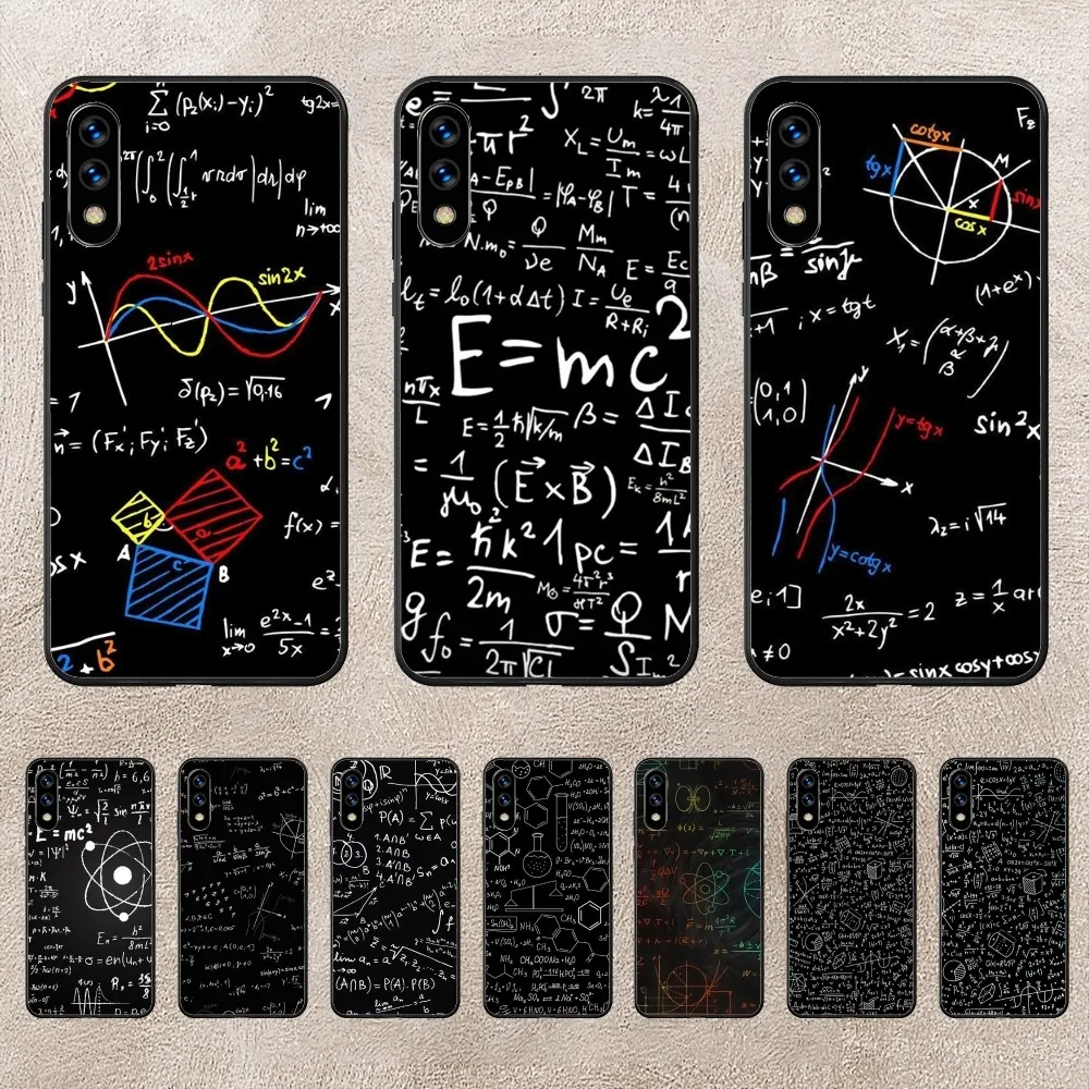 

Chemical Math Formula Phone Case For Huawei Mate P10 P20 P30 P40 P50 Smart Z Honor 50 60 70 Pro Lite Black Case