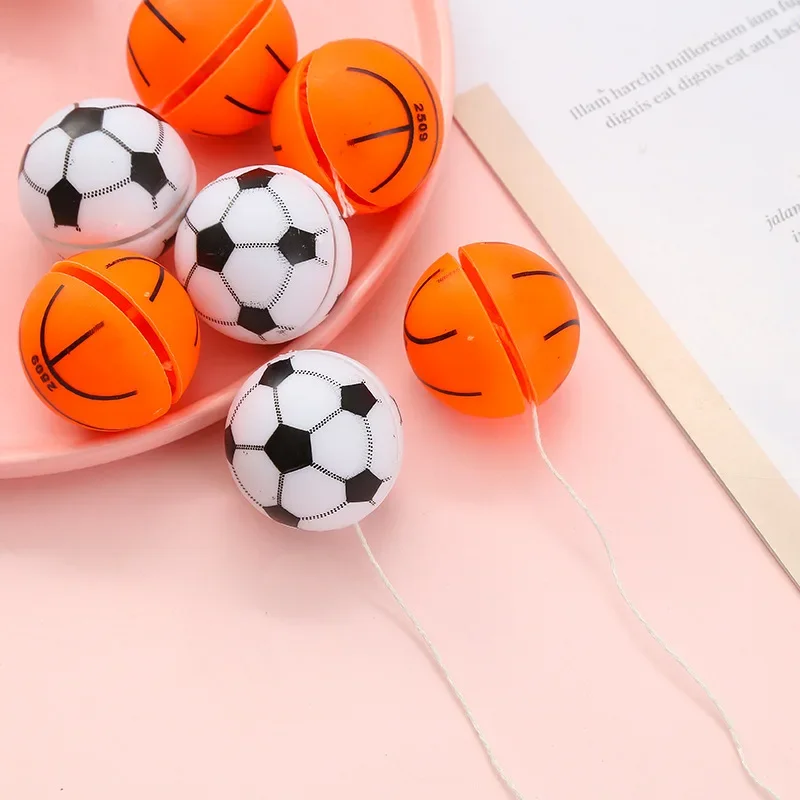 10Pcs Funny Football Basketball Yo Yo Balls Toys Kids Birthday Party Favors Baby Shower Pinata Fillers School Prizes Goodie Bag