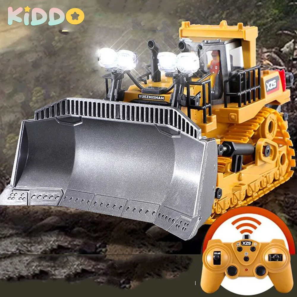 1/24 RC Truck Model Remote Controlled Bulldozer RC Crawler Alloy Tractor Cars Engineering Cars and Trucks Toys for Boys Gifts