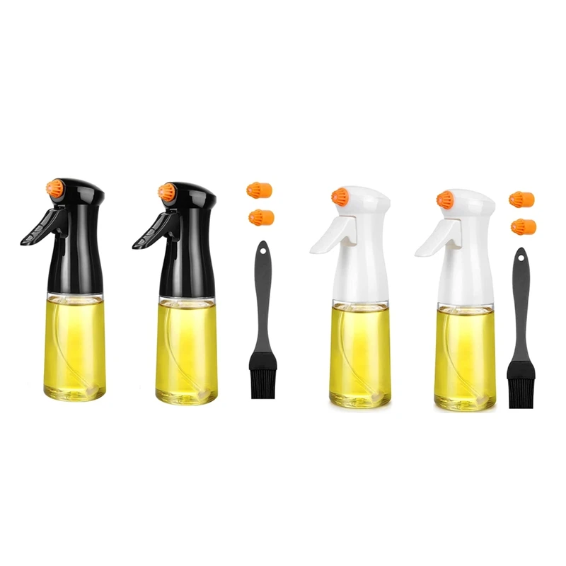 

Olive Oil Sprayer For Cooking,Rotatable Nozzle Olive Oil Spray Bottle 230Ml Vinegar Dispenser With Brush Leak Proof