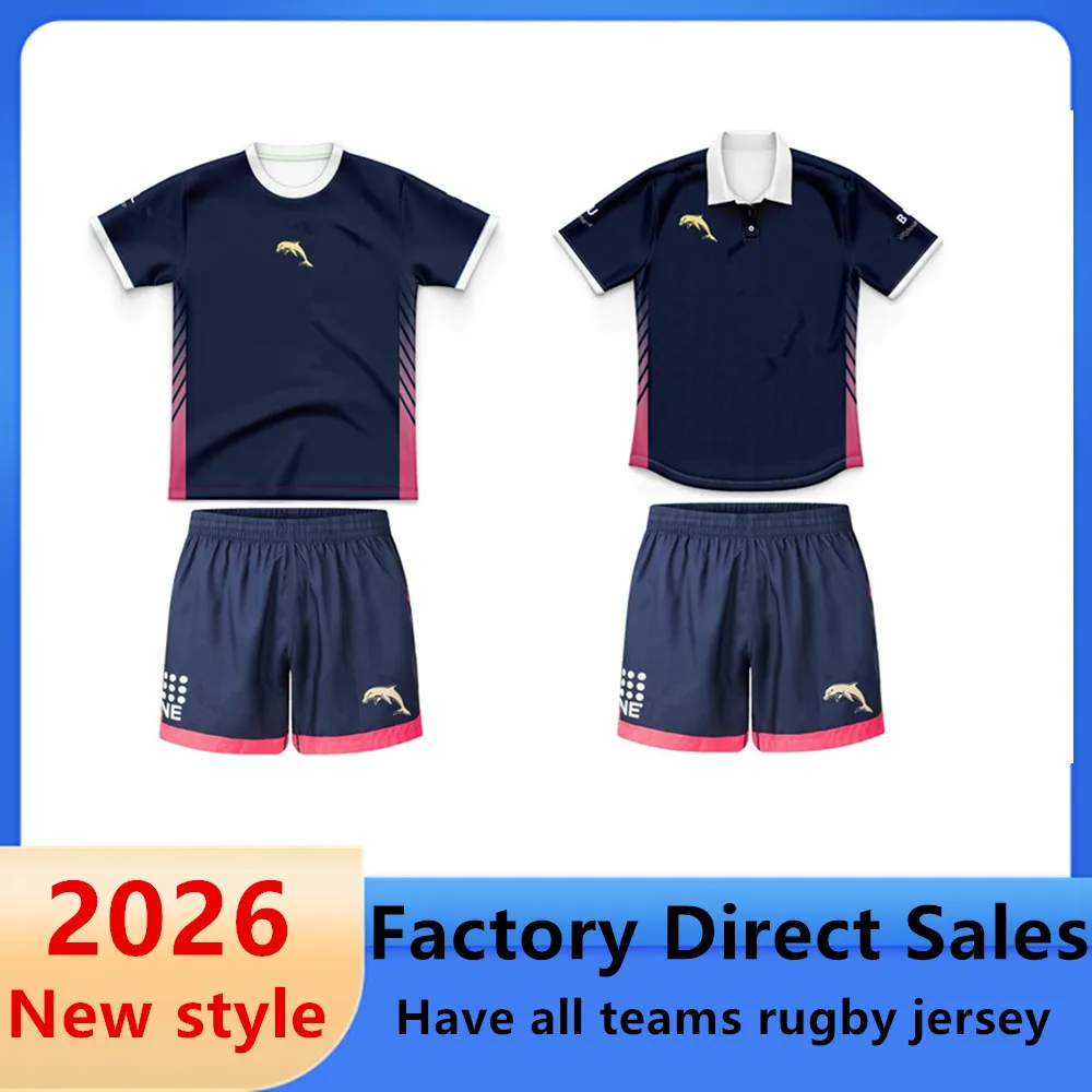 

DOLPHINS 2026 2027 kids Suit rugby All teams Australia New Zealand children rugby jersey Youth t-shirt Ages 3 to 13