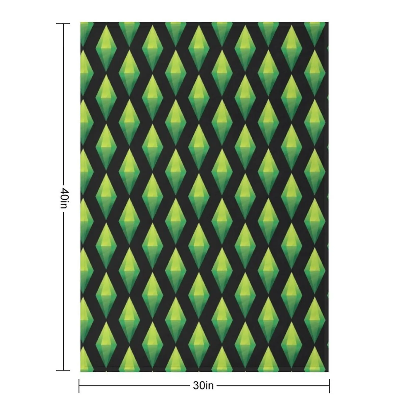 Plumbob - The Sims Throw Blanket Luxury Brand Furrys Hair Plaid Blankets