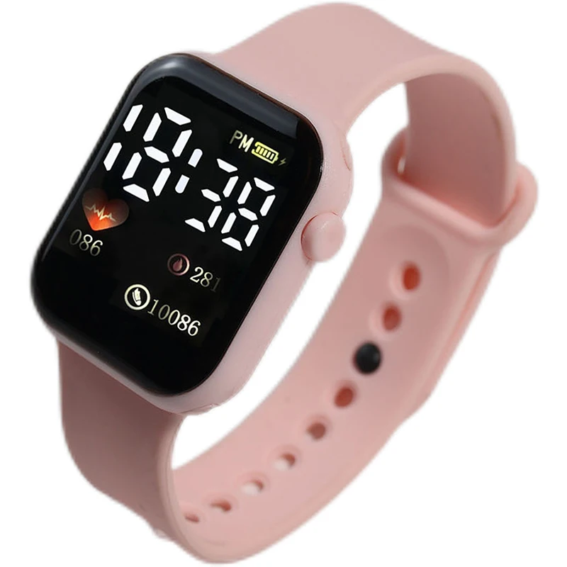 (.) Y1 LED Electronic Watch Is Fashionable And Simple, Multi-color Student Outdoor Waterproof Sports Watch, Unisex