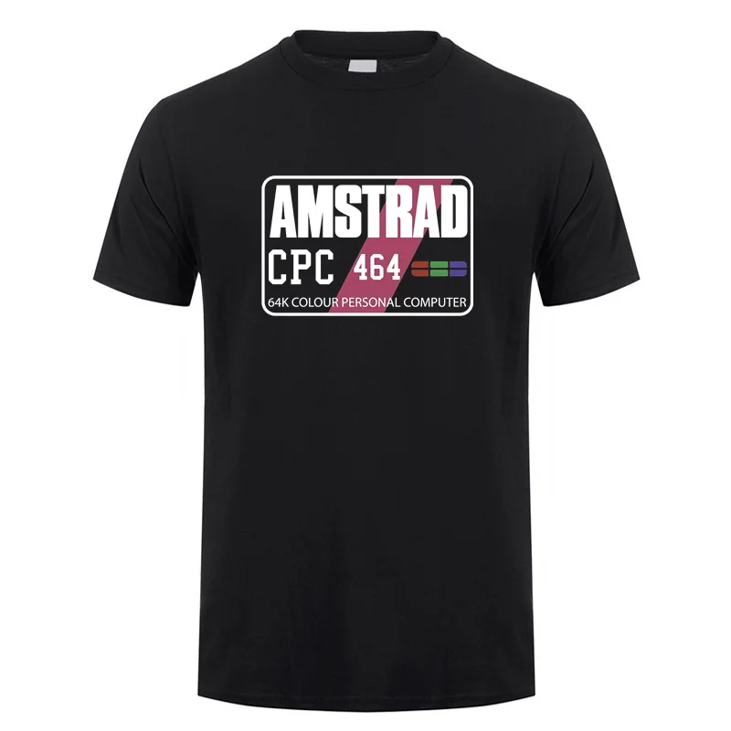 Camiseta Retro de juegos de ordenador Amstrad CPC 464, camiseta de verano para hombre, ropa informal de manga corta, camisetas de algodón para hombre, camisetas de DZ-123