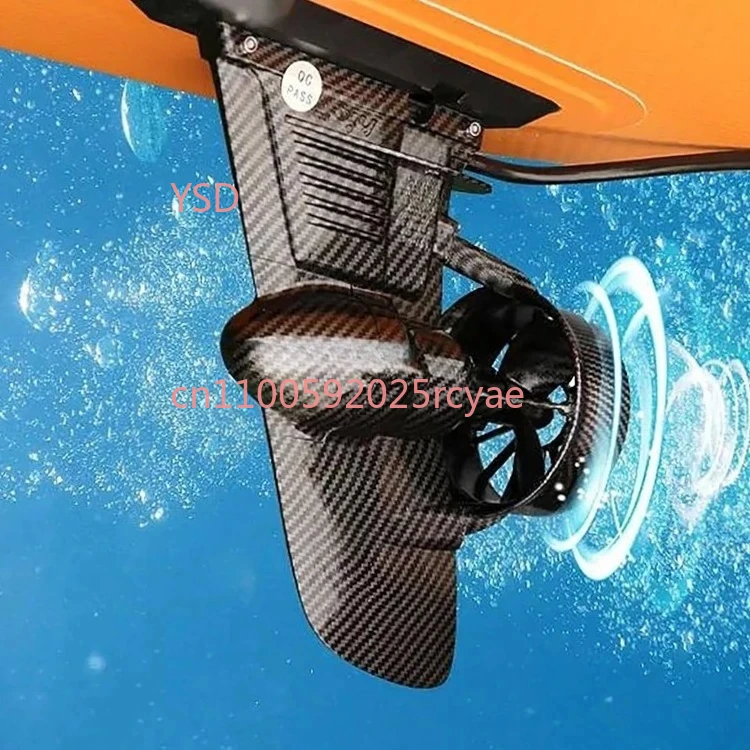 24v Battery Electric Fin,Paddle Board Push Motor Inflatable SUP Surf Kayak,the Top Speed 7.5 Km/h,Equipped with Remote Control