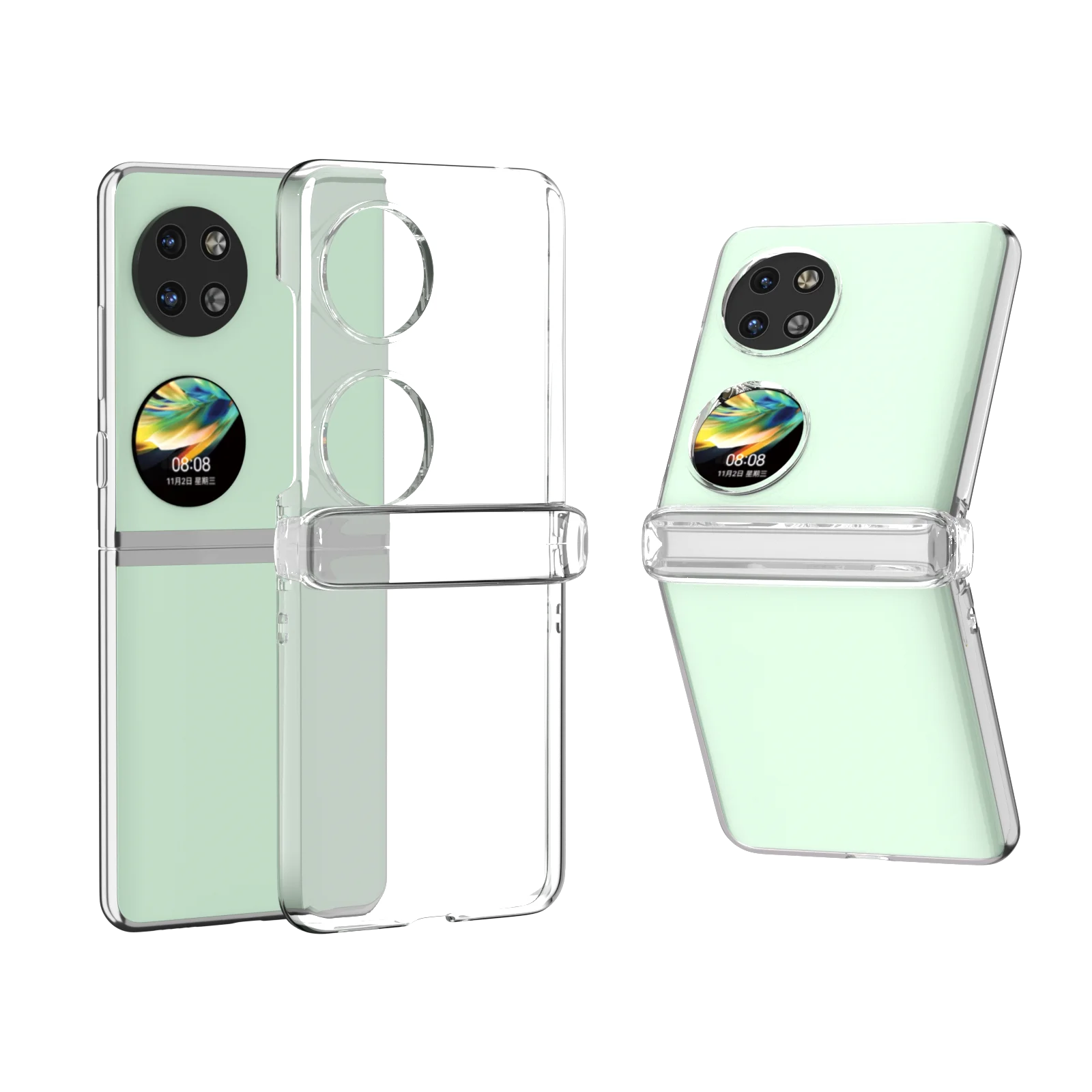 

20pcs Transparent Clear protection Cover Phone Case for Huawei Pocket 2