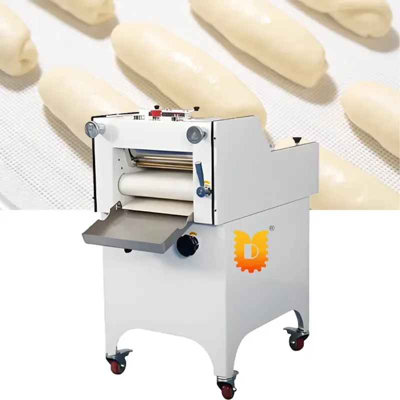 YWM Certificate Small Dough Moulder Dough Press and Roller Machine Short Baguette Hot Dog Toast Bakery Equipment