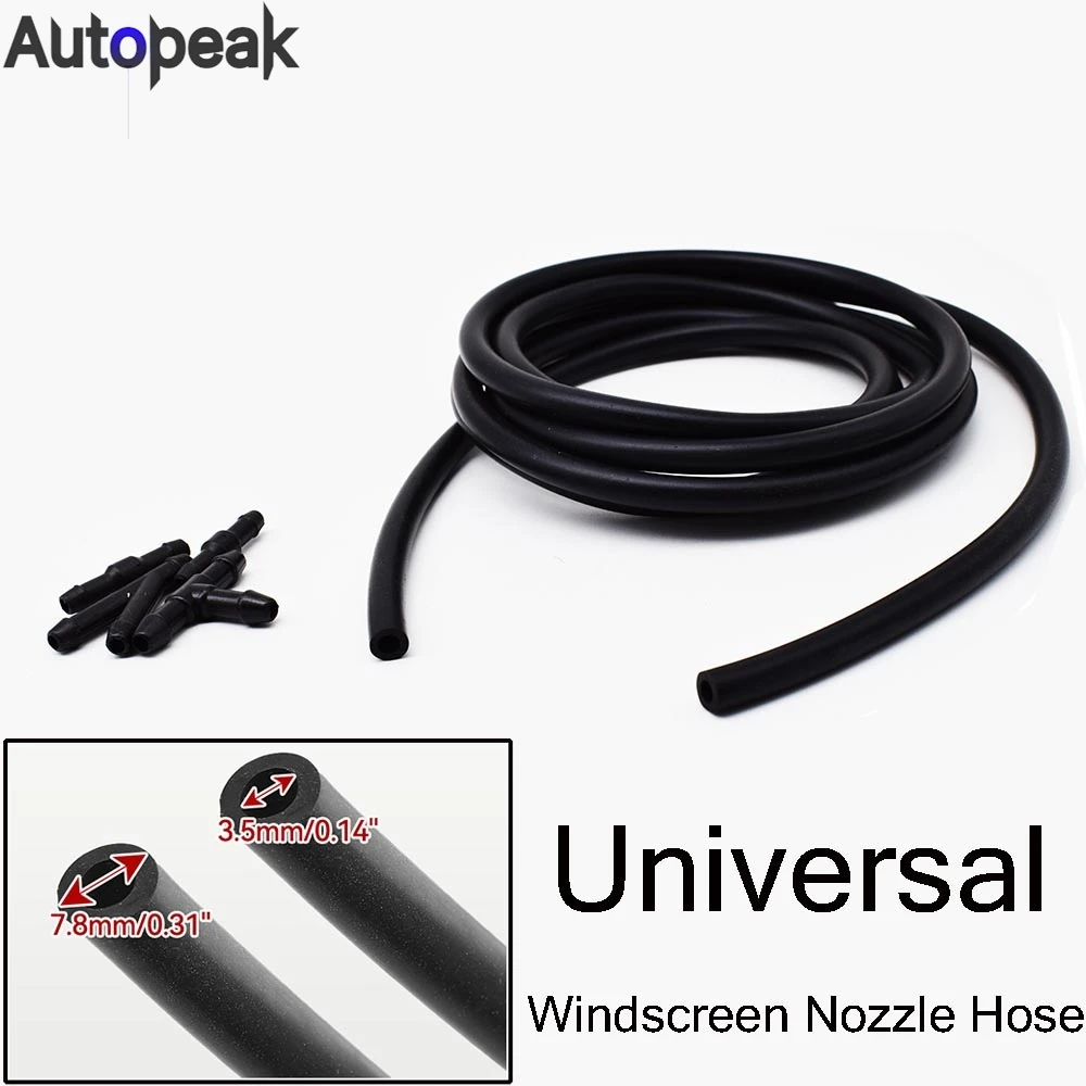 

Universal 5Pcs/Set DIY Auto Wiper Blade Windshield Washer Hose Pipe 2 Meters Automotive Blades Car Styling Garden Tube Part