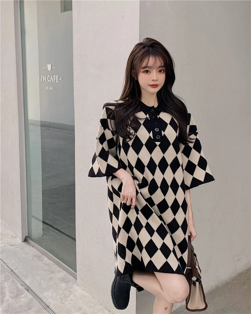 

Winter Women'S Dress 2021 Bodycon Sweater Women Dress Long Sleeve Knitted Dresses Maxi Vintage Oversize Dresses Knitting Fall