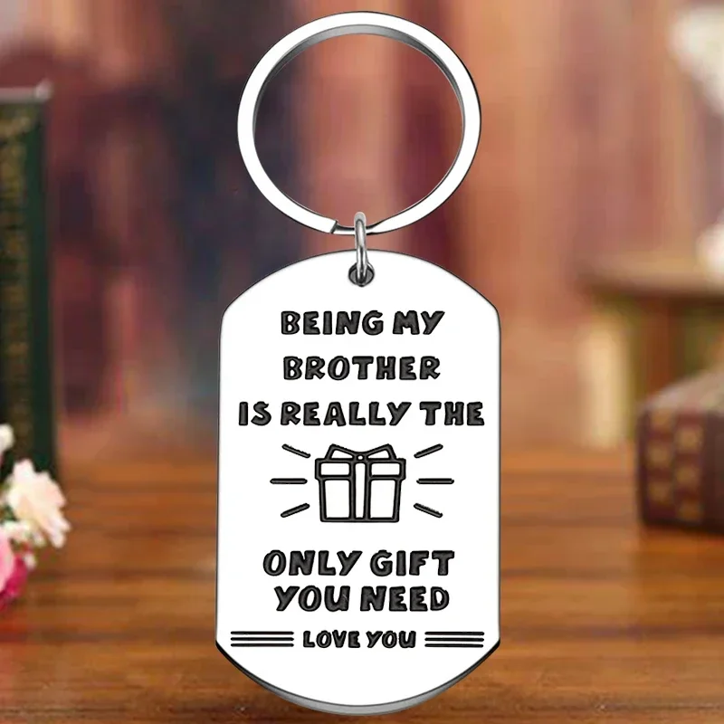 

Metal Big Brother Gift Keychain Little Brother Brothers in Law Key Chain Pendant Best Friend Anniversary Gift