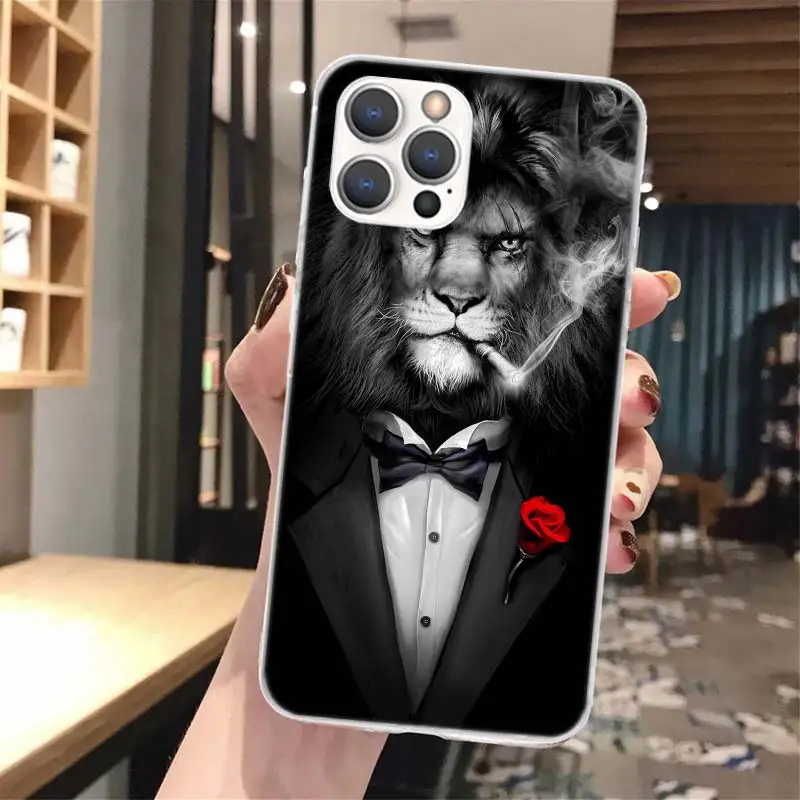 Man Suit Shirt Tie Soft Phone Case For iPhone 16 15 14 13 12 11 Pro Max X XR XS 7 Plus 8 + SE 2020 Pattern Customized Cover 14 1