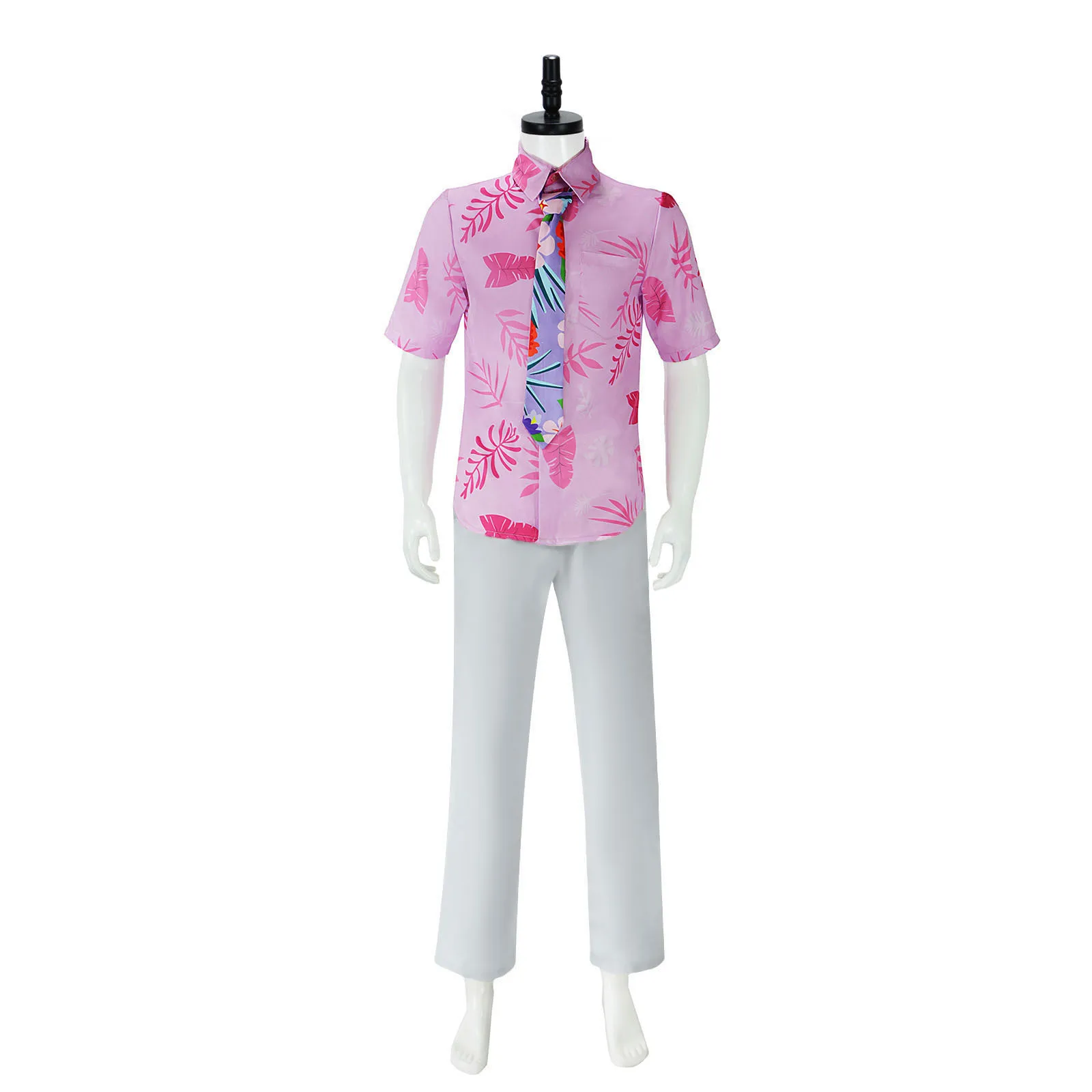 Zootopia 2cos Fox Nick Wilde Cosplay Kostüm rosa Hemdkrawatte