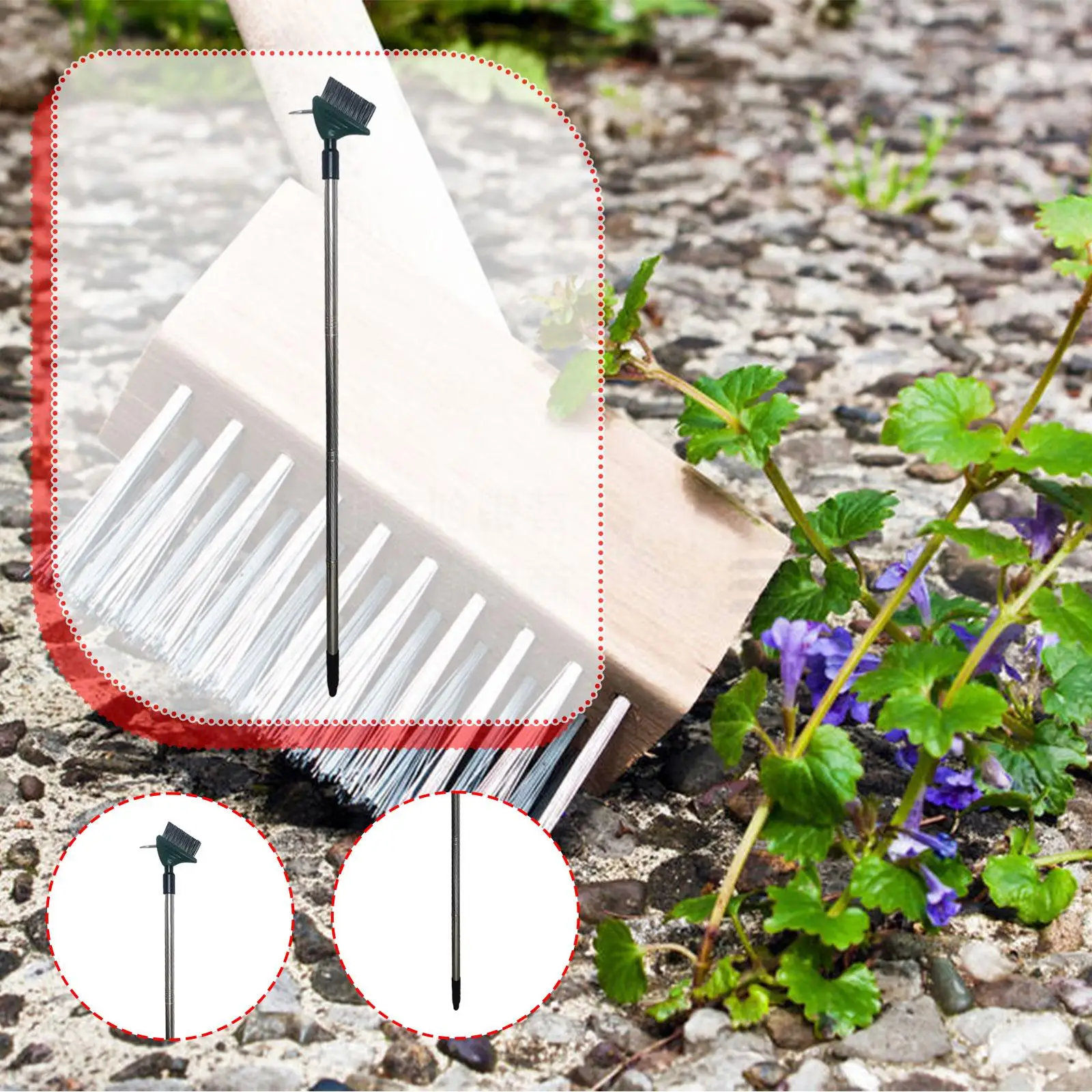 

Crack Weeder Long Handle Weeding Puller Tool for Patio Paths Sidewalk