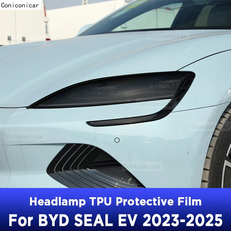 

Защитная пленка для фар автомобиля, защитная пленка от царапин, наклейки из ТПУ для BYD SEAL EV Electric 2023 2024 2025, аксессуары