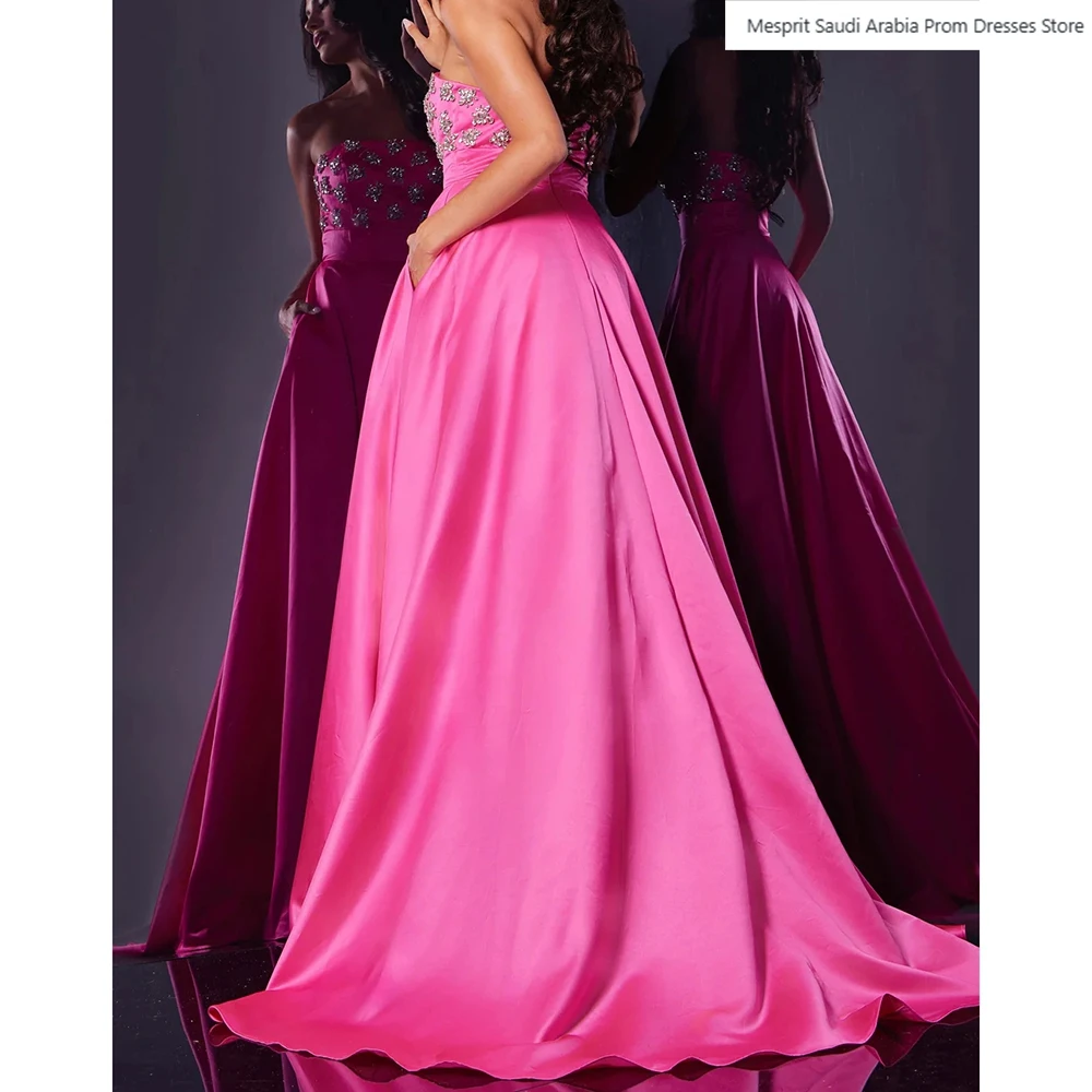 Robe de soirée sirène pour femmes, longueur au sol, sans bretelles, sans manches, robe de bal, mode cristal, drapée Simple, personnalisée